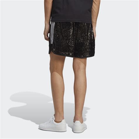 adidas sequin shorts|adidas leather shorts.